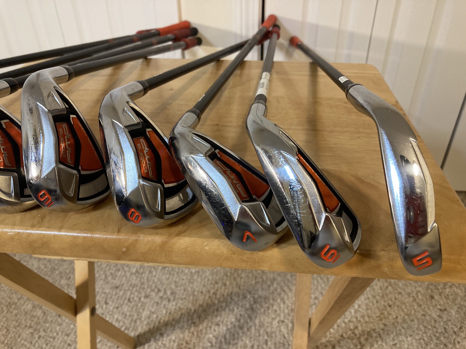 Cobra AMP Iron Set 59 PW GW SW RH Lite Flex Aldila Graphite Mid Kick