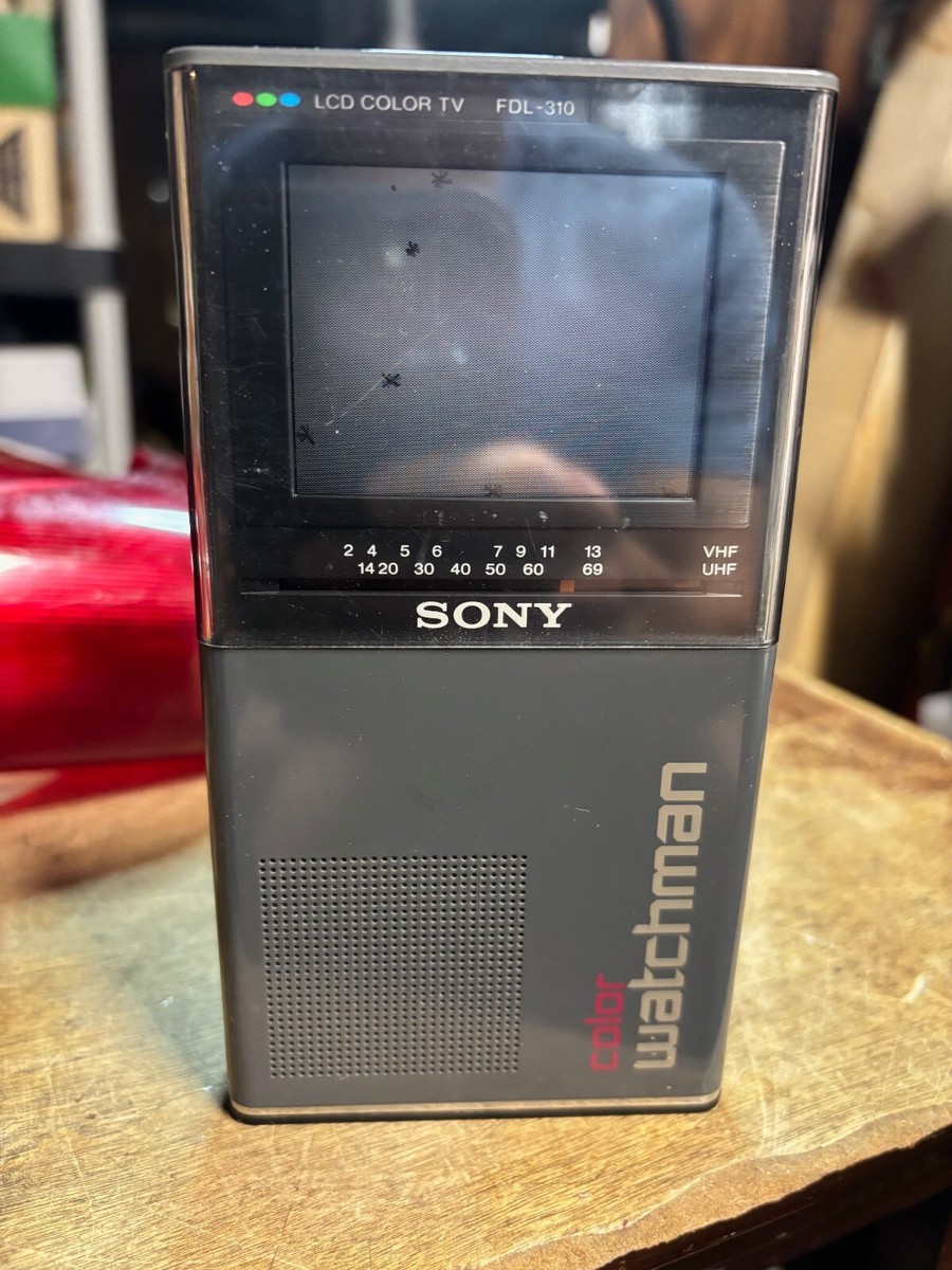 Vintage Sony Color Watchman FDL-310 Portable LCD Powers On Japan