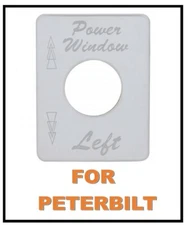 Toggle Switch Plate (Peterbilt) Power Window - Left
