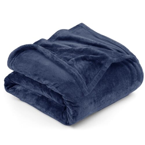 Super Soft Fleece Blanket Sofa Bed Throw Large Faux Fur Reversible Travel Throw - Picture 66 of 82