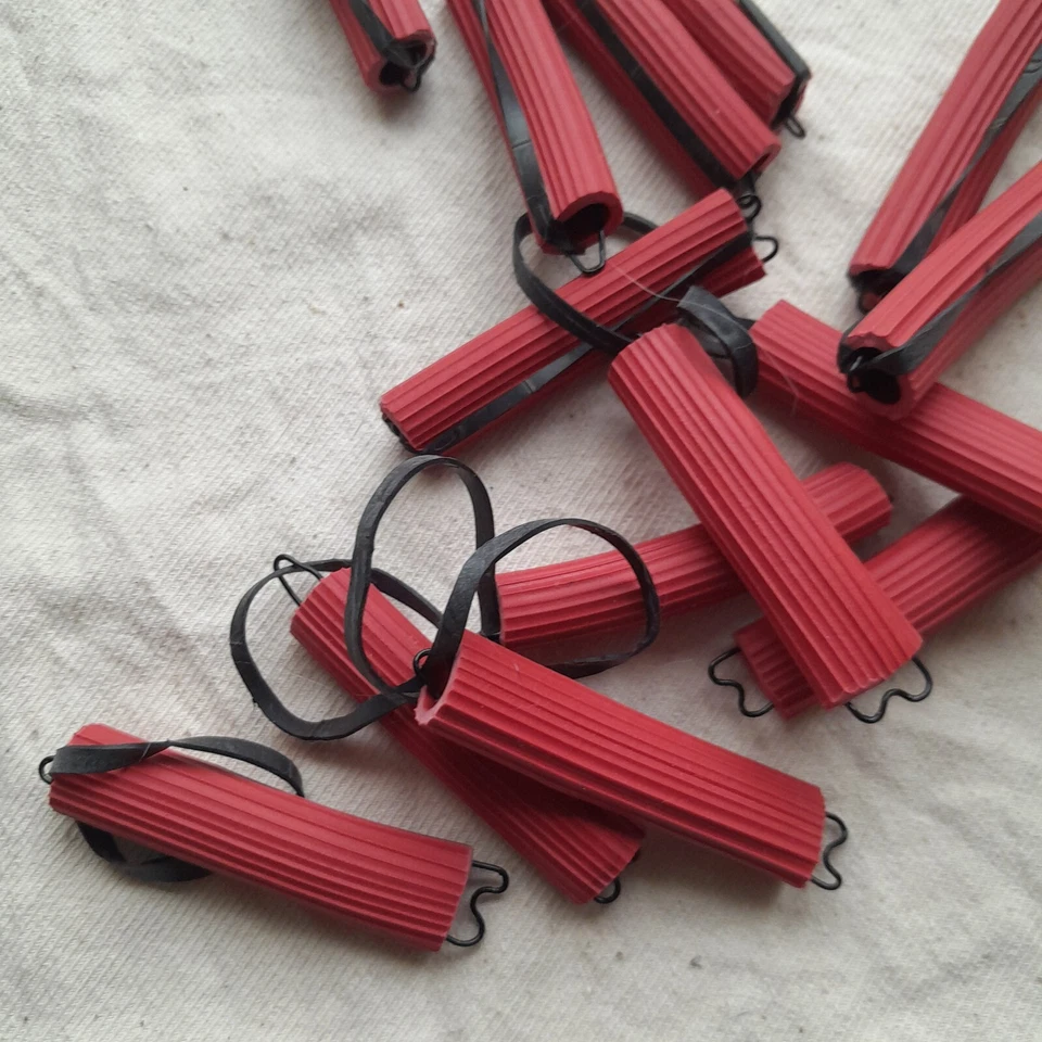 Juego de 15 rizadores de pelo de goma rodillo permanente peinado corte de pelo femenino peinado Foto 2 de 4