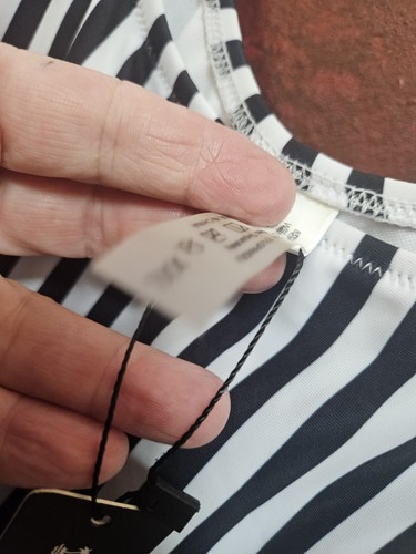 New Women's SIZE 2xL Bathing Suits Striped.One Piece -ck2197 - Picture 4 of 6