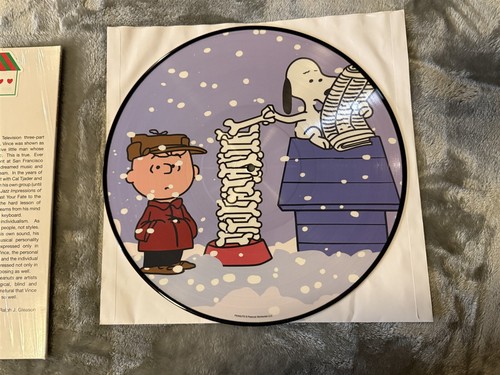 A CHARLIE BROWN CHRISTMAS VINCE GUARALDI TRIO PICTURE DISC RECORD ALBUM LP VINYL - Imagen 7 de 7
