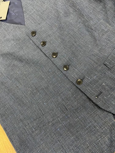NWT $498 John Varvatos Wooster Vest In Ink Blue Size:52 - Picture 5 of 5