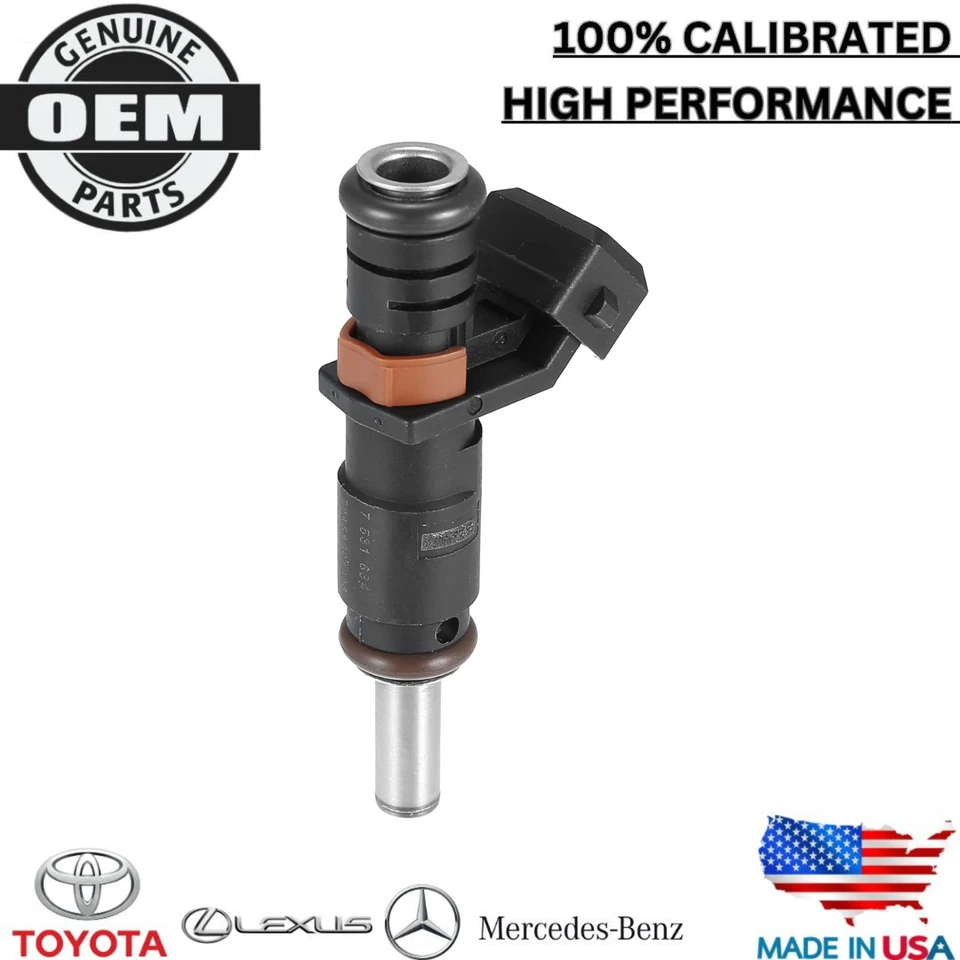 X6 NEW OEM Siemens Fuel Injector For 2006 BMW 330I L6 3.0L #7531634 - Image 2 of 4