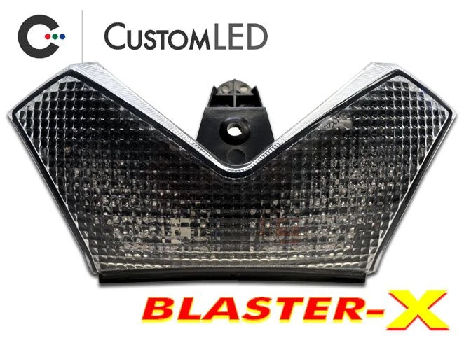 ZX-14R Blaster-X Luz Trasera Integrada Programable Ultra-Brillante ZX14 Lente Transparente Foto 2 de 4