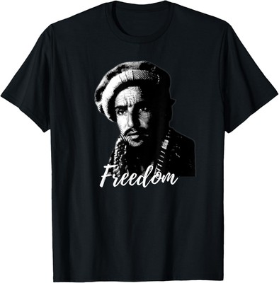 Free Afghanistan Freedom Fighter Massoud Afghan Design T-Shirt Hoodie
