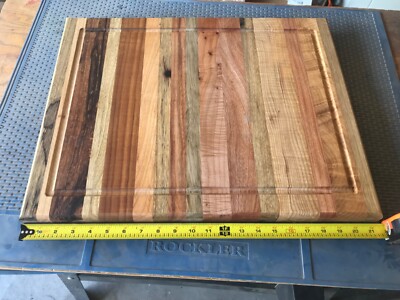 Exotic Woods Mixed Grain Premium Grade Large Brisket Cutting Board #5