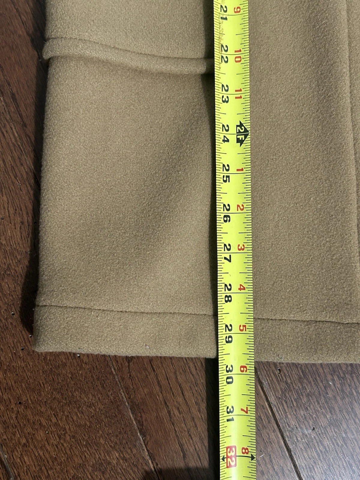 Gloverall Original Collection Camel Duffle Coat Wool Toggle Made England - product detail image 10