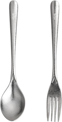 TiTo Titanium Cutlery Set, Lightweight Pure Fork & Spoon, Silver 
