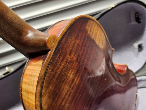 vintage Geige Bratsche / Viola  aus MITTENWALD ~ 1946 Dem Carbunescu Constr. !! - Bild 7 von 23