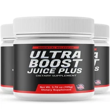 (3 Pack) Ultra Boost Juice for Men, Premium Energy & Performance Supplement