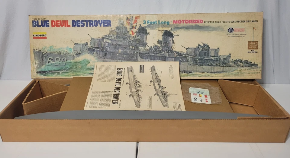 Lindberg Blue Devil Destroyer Kit Modelo Escala 1/125 Nº 815M Foto 3 de 4