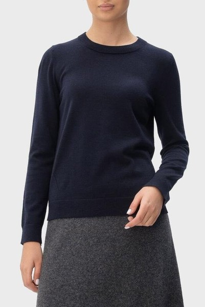Women Hugo Boss Sweater Navy Wool 36 / S / 44 #66HP
