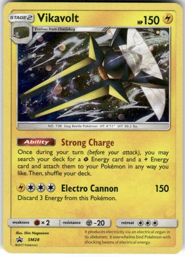 Vikavolt - SM28 Holo Promo Sun & Moon Promo Pokemon Lightly Played