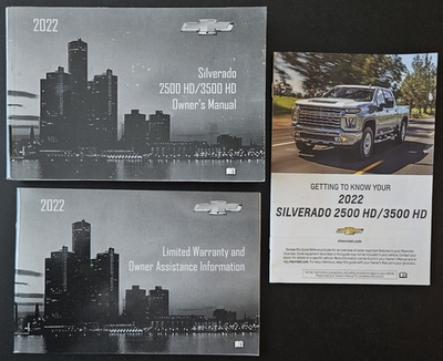 #ad 2022 Chevrolet Chevy Silverado 2500 HD 3500 HD Owners Manual Warranty amp; More $24.95