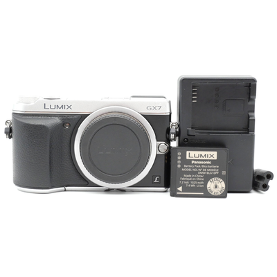 EXC+ Panasonic Lumix DMC-GX7 Mirrorless Camera - Silver EXC+ Panasonic Lumix DMC-GX7 Mirrorless Camera - Silver