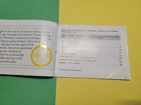 Nintendo NES Kid Icarus Manual Instruction Booklet Only 1987 Authentic