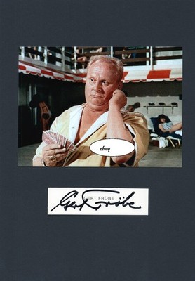 Gert Fröbe+ - seltenes original Autogramm - JAMES BOND 007 - ''AURIC GOLDFINGER''