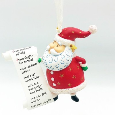 So Much To Do Santa Hallmark Ornament 2004