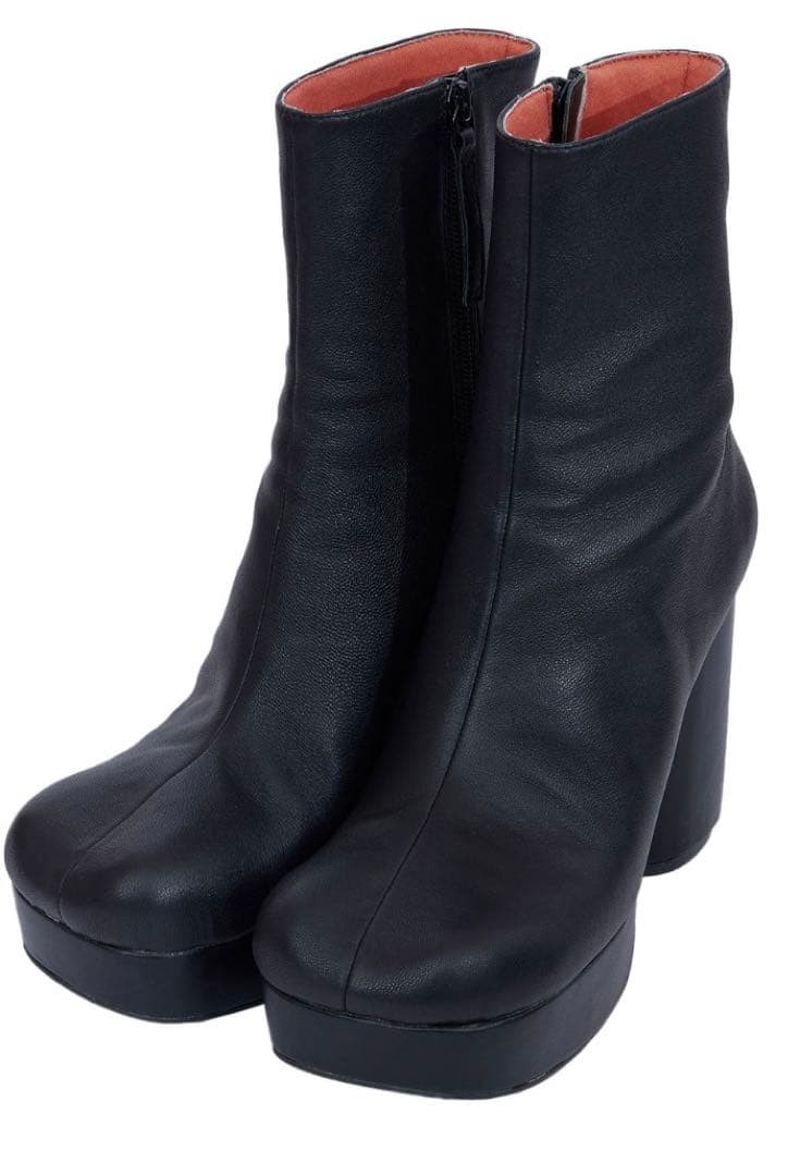 Ameri VOLUMINOUS TOE PLATFORM BOOTS Black S Size - image 1