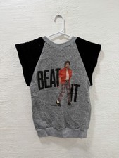 Michael Jackson Beat It Sleeveless Vintage Sweatshirt Kids M