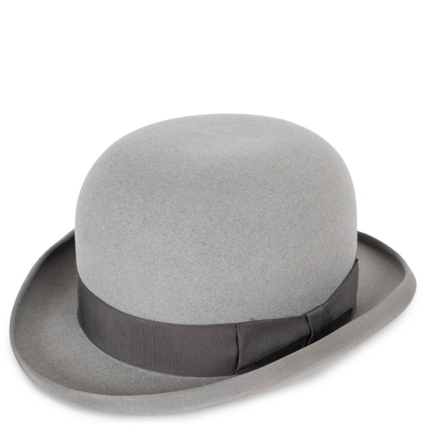 Hermès Grey Felt Bowler Hat 57