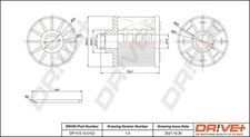 Dr!ve+ DP1110.13.0153 Kraftstofffilter für CITROËN,DS,FORD,OPEL,PEUGEOT,TOYOTA