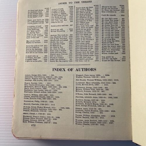 The Methodist Hymn Book Vintage 1933 Edition Hardcover - Picture 12 of 13