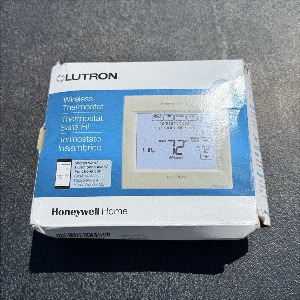 Lutron L-HWLV2-WIFI Wireless Wi-Fi Thermostat, Honeywell Compatible