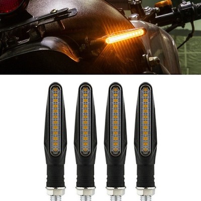 4x Motorcycle Bike LED Amber Turn Signal Turn Signal Lamp Universal