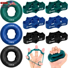 Grip Strength Trainer Finger Exerciser Forearm Strengthener 9 Piece Kit