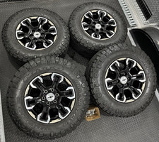 Chevy 18 Silverado Zr2 1500 Oem Black Wheels Tires Rims Gmc Sierra Denali Tpms