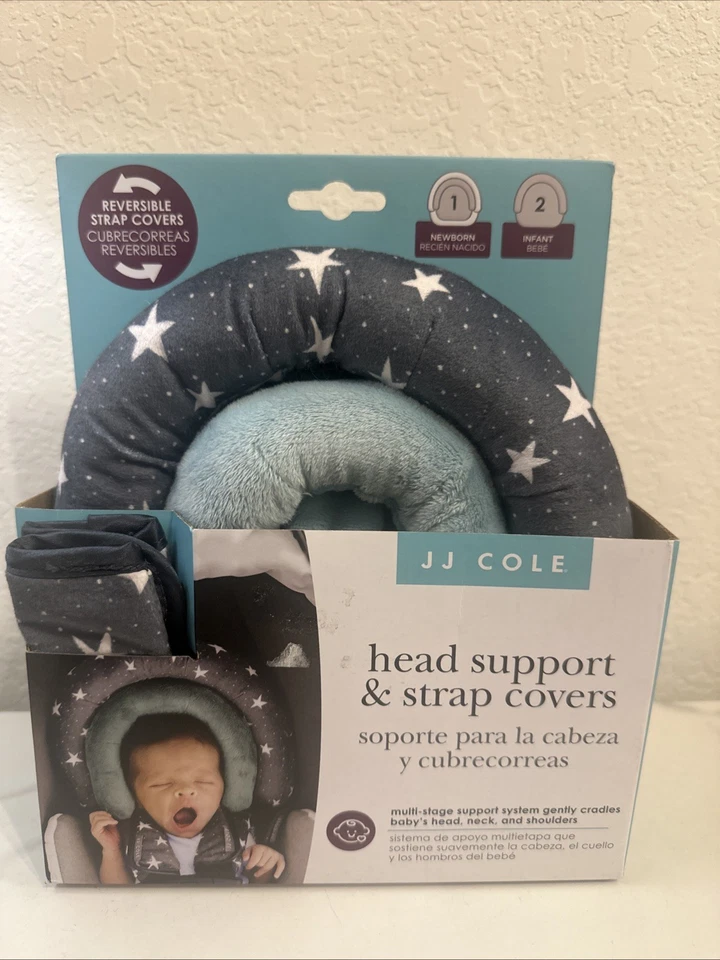 Juego de fundas para correa de asiento de coche JJ Cole Baby Head Support Foto 3 de 4