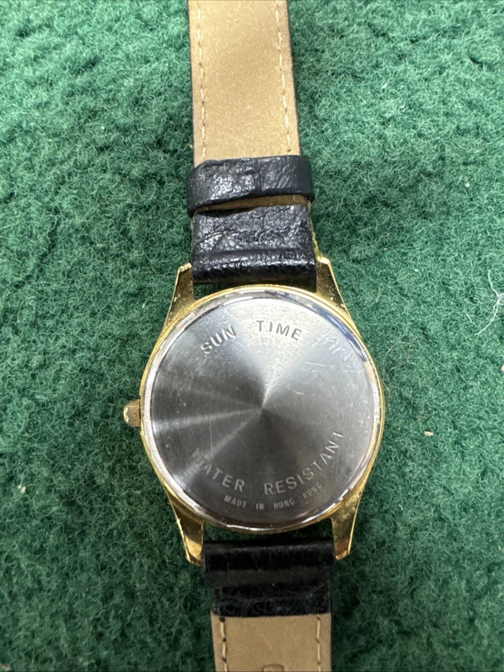 Vintage Penn State Watch Men's Gold-Tone Leather Wrist Band “As Is” - Image 2 of 2