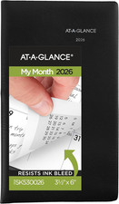 2026 Planner, Monthly, 3-1/2" X 6", Pocket Size, Dayminder, Black SK530026 