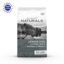 Dog Food Senior Real Meat Recipe 35 Pound Pack Diamond Naturals Cage Free 35Lb 2.00 per pound