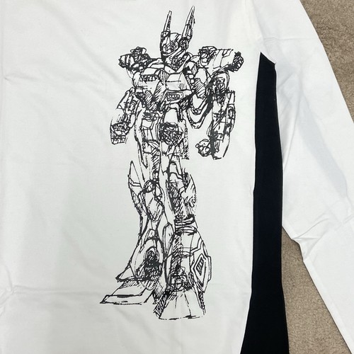 Y2K Deadstock Cyberdog T Shirt Uomo XL Slim Elasticizzata Manica Lunga Goth Rave - Foto 8 di 17