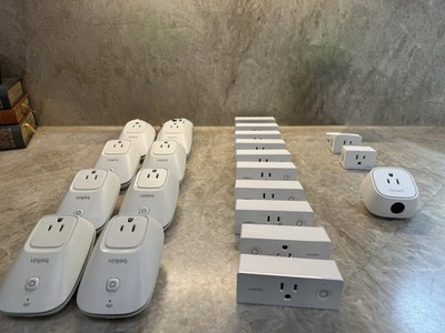 21 Quantity Belkin WeMo Lot F7C027, F7C063, WAP080, F7C029V2 Smart Home Switch