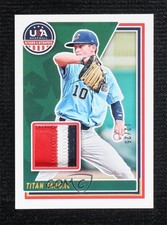 2022 Panini USA Baseball Stars & Stripes Materials Prime 12/25 Titan Targac 0g4