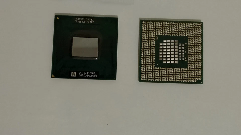CPU INTEL CORE 2 DUO T7700 2.40GHz SLAF7 2.40/4M/800 FF80537T7700 LAPTOP MOBILE - Immagine 3 di 3