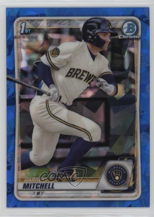 2020 Bowman Chrome Draft Sapphire Edition Garrett Mitchell #BD-118 1n8a