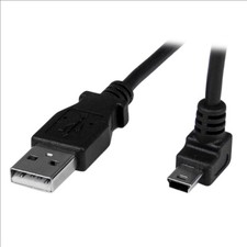 StarTech 1m Mini USB Cable - A to Up Angle Mini B USBAMB1MU 