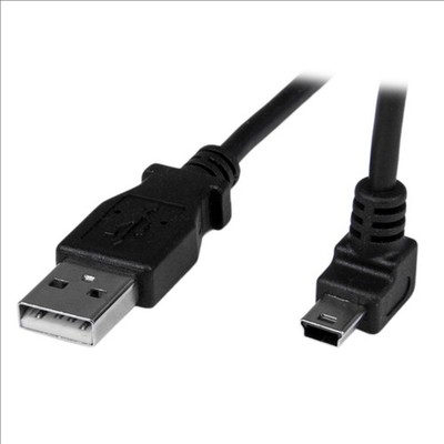 StarTech 1m Mini USB Cable - A to Up Angle Mini B (USBAMB1MU)