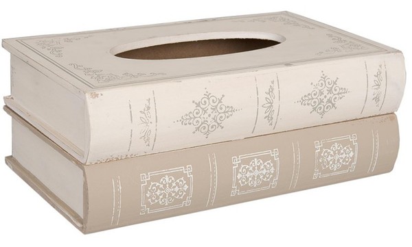 Taschentuchbox BüCher Aus Holz 27X16X10 Cm - KosmetiktüCher Box, Taschentuch-image