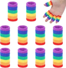 10PCS Crochet Finger Guards – Elastic Finger Sleeves for Knitting & Writing