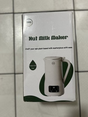 BHG White Nut Milk Maker Blender 45 oz Nuts/Oats/Soy/Plant Based New Open box