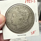 1921-S $1 Morgan Silver Dollar XF+ detail fast shipping slight tone