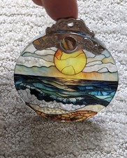 MULTICOLOR BEACH SUNSET SUNCATCHER/ ORNAMENT--NEW