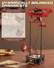 ROKR 3D Wooden Puzzle Kit - Gravity Swing Series Gladiator Fighter With Moving M